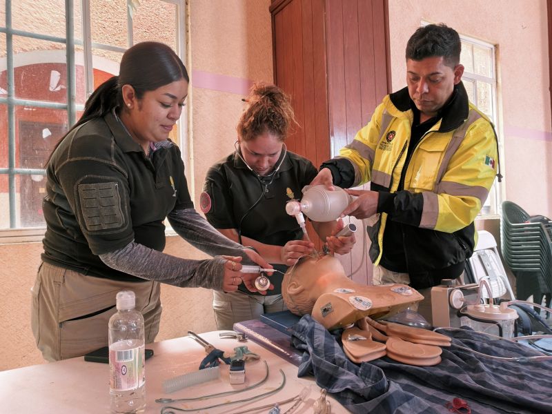 Personal de Protección Civil, recibe capacitaciones constantes.